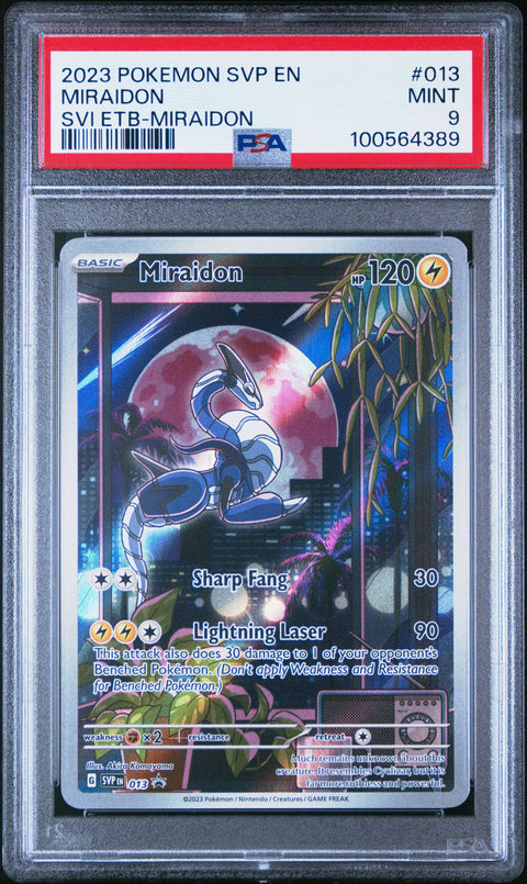2023 Pokemon Svp En-Sv Black Star Promo Miraidon #013 PSA 9