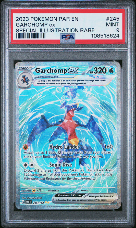 2023 Pokemon Par En-Paradox Rift #245 Garchomp Ex PSA 9