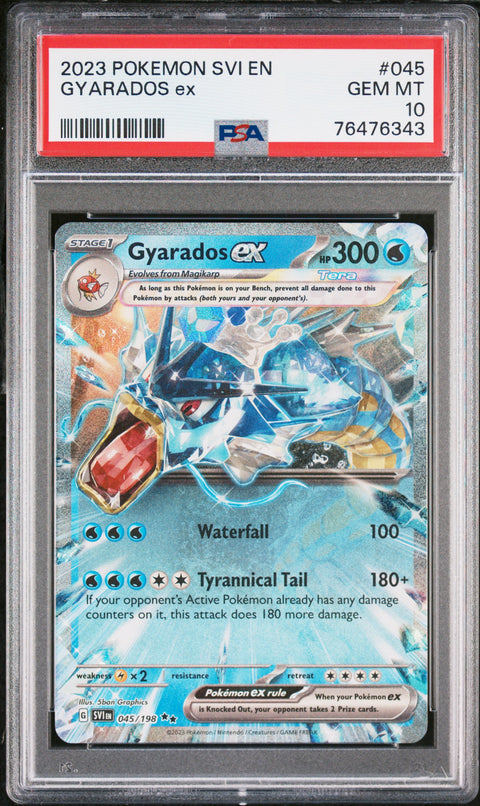 2023 Pokemon Svi En-Scarlet & Violet #045 Gyarados Ex PSA 10
