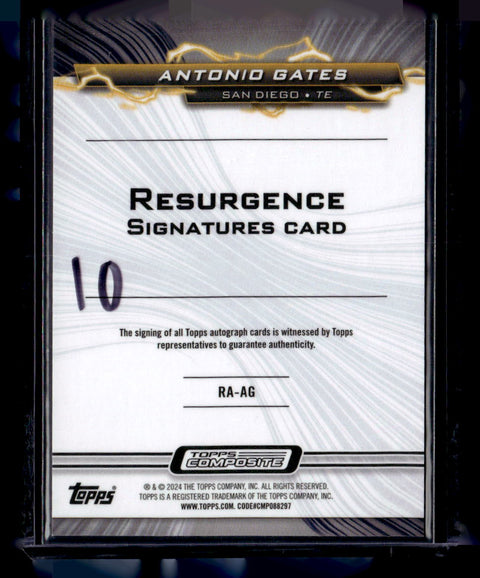 2024 Topps Composite Resurgence Antonio Gates Auto /149