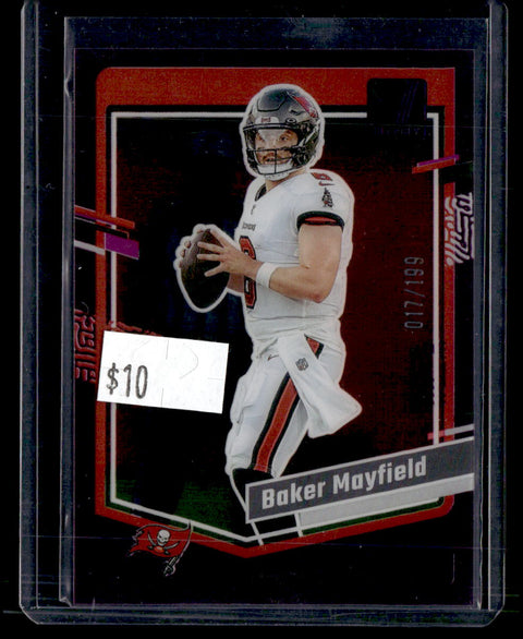 2023 Donruss Clearly Baker Mayfield Purple /199