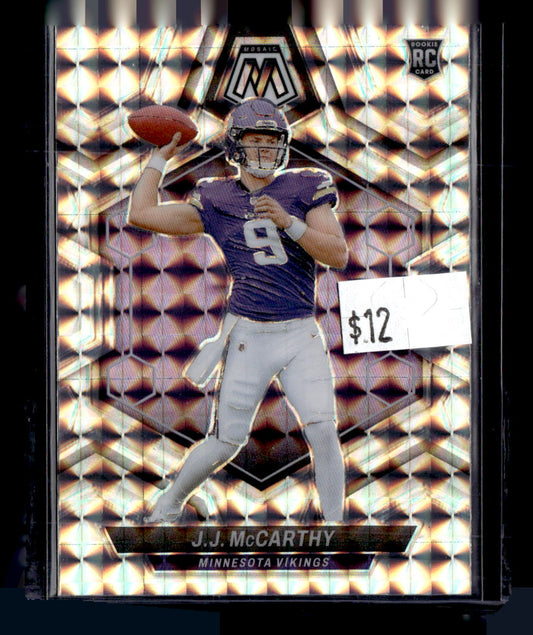2024 Panini Mosaic JJ McCarthy Silver Mosaic