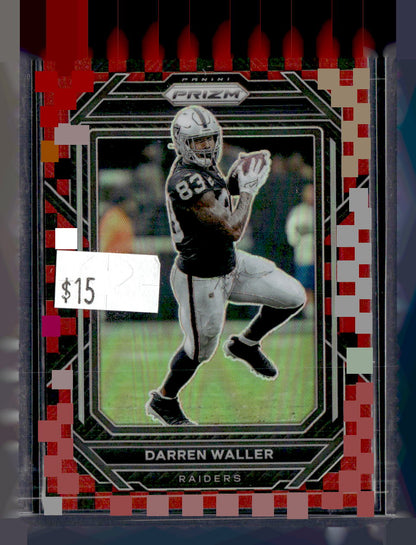 2022 Panini Prizm Darren Waller Red/Black Checkerboard