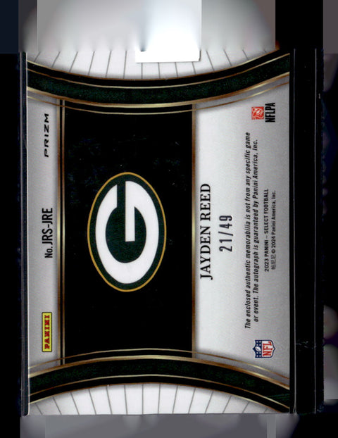 2023 Panini Select Jayden Reed Bronze RPA /49