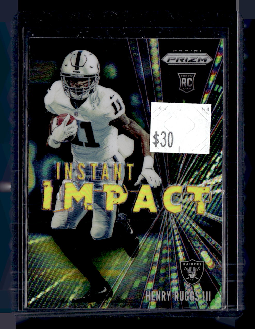 2020 Panini Prizm Henry Ruggs III Instant Impact Silver