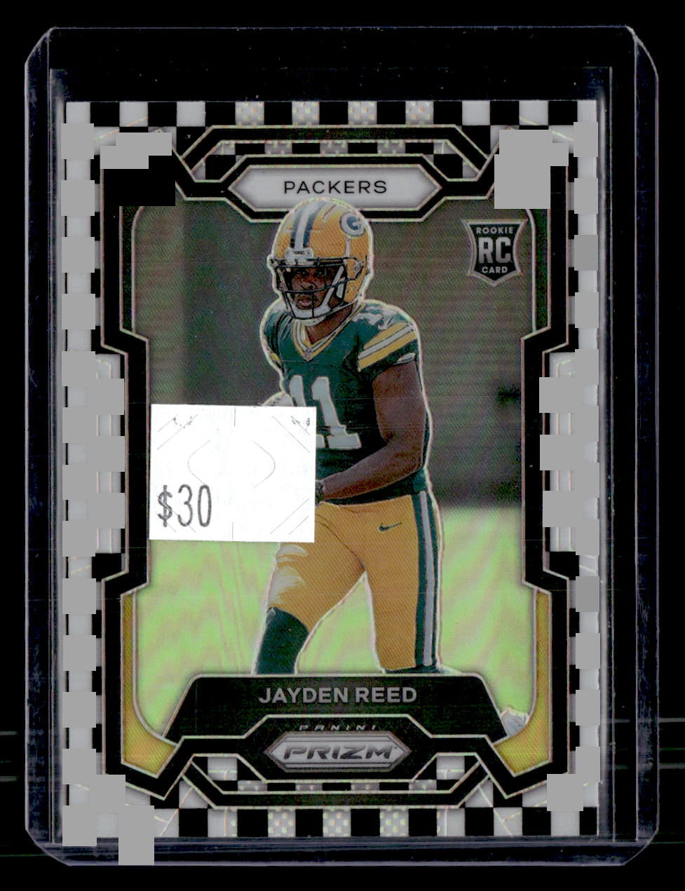2023 Panini Prizm Jayden Reed Black / White Checker