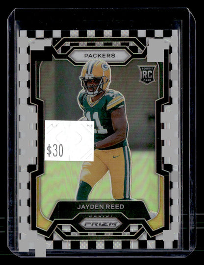 2023 Panini Prizm Jayden Reed Black / White Checker