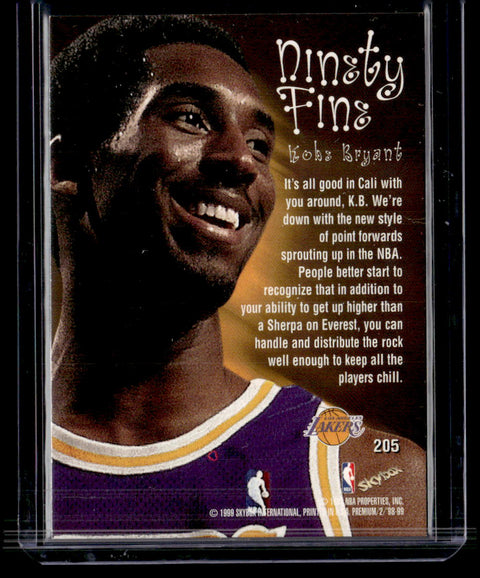 1998-99 SkyBox Premium #205 Kobe Bryant