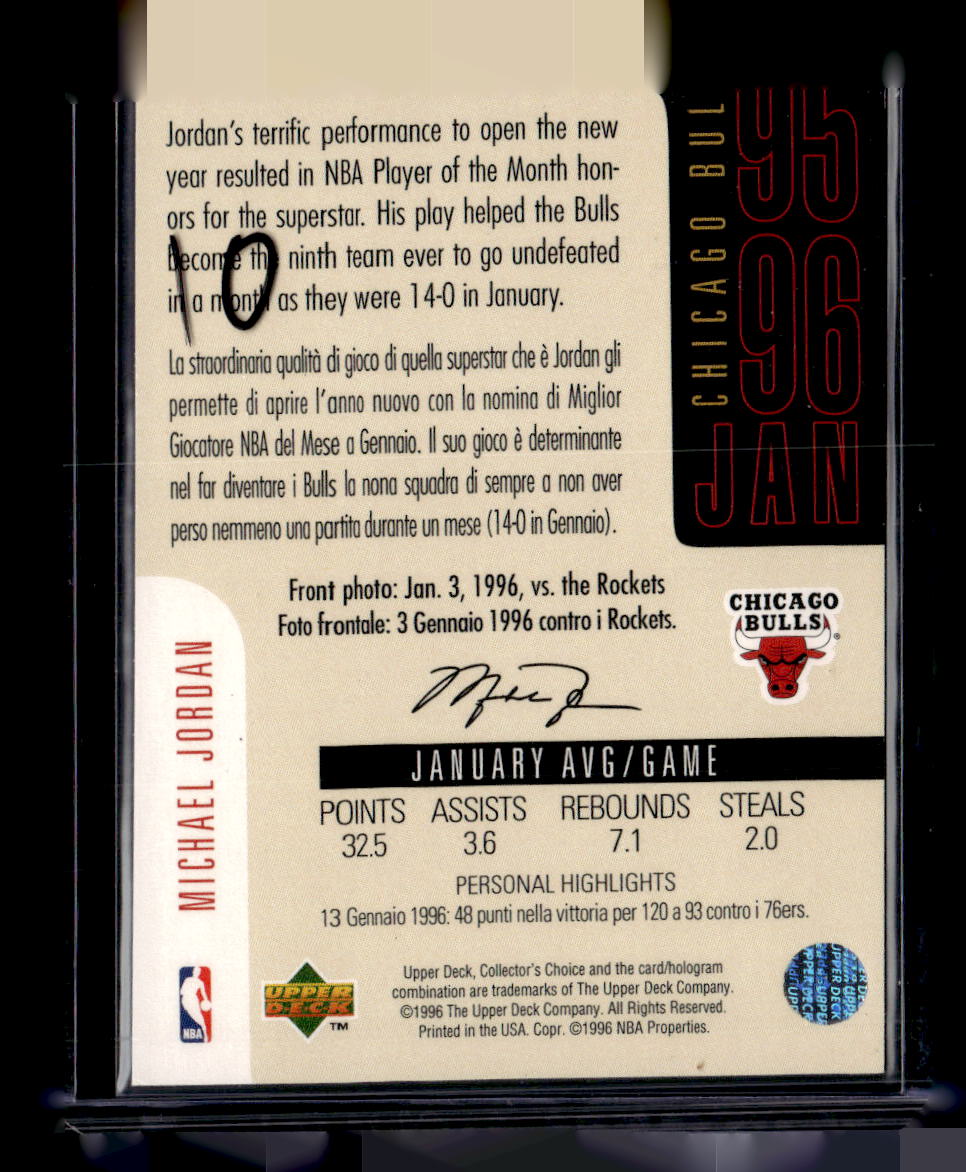 1996 Upper Deck Michael Jordan Jordan's Journal