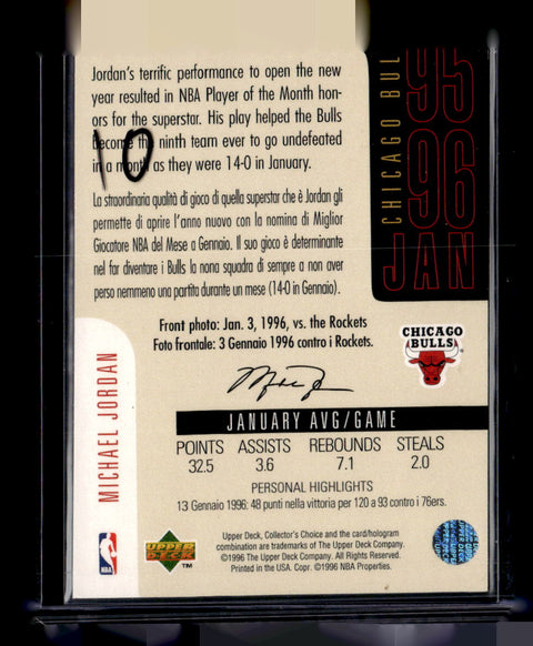 1996 Upper Deck Michael Jordan Jordan's Journal