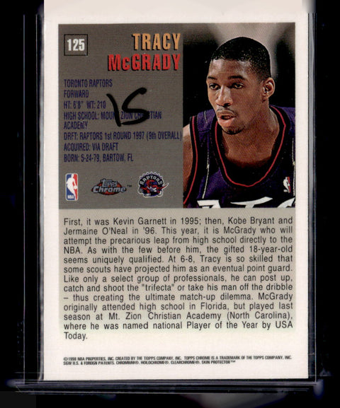 1998 Tops Chrome Tracy mcGrady