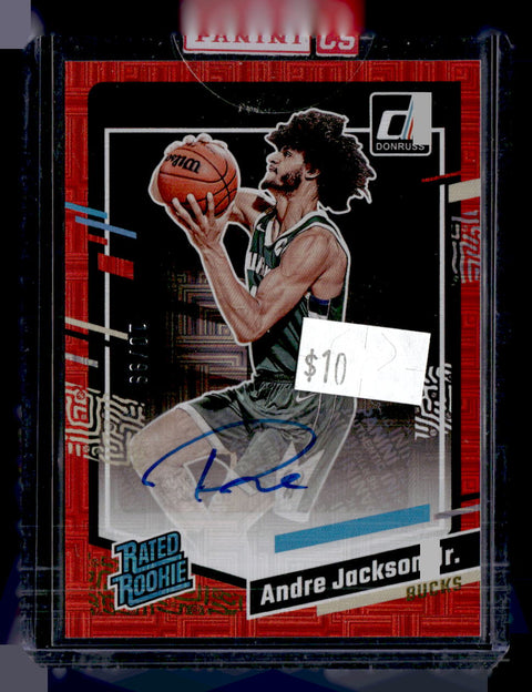 2023-24 Donruss Andre Jackson Jr. Red Choice Auto