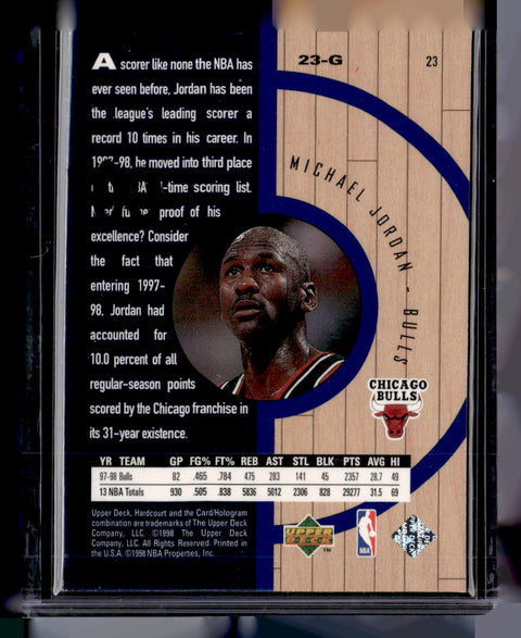 1998 Upper Deck Michael Jordan Blue Home Court Advantage