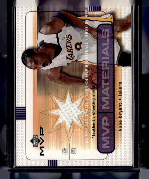 2003-04 Upper Deck MVP #KB-SS Kobe Bryant Materials Shirts