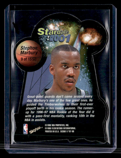 1997-98 E-X2001 #9 SD Stephon Marbury X2001 - Star Date 2001