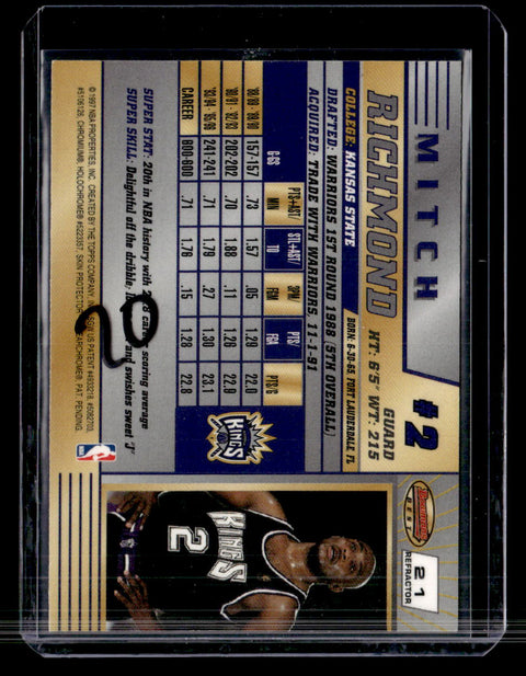 1996-97 Bowman's Best #21 Mitch Richmond Refractors