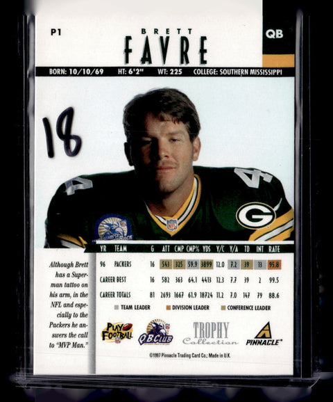 1997 Pinnacle #1 Brett Favre