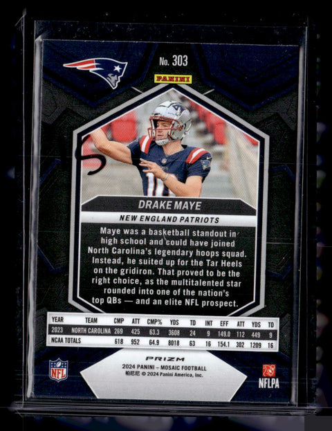 2024 Panini Mosaic Drake MAye Silver Mosaic