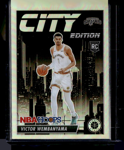 2023-24 Hoops Premium Stock Victor Wembanyama City Edition Silver