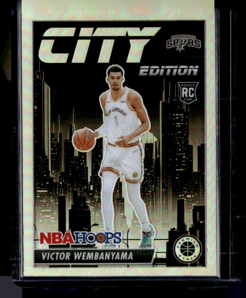 2023-24 Hoops Premium Stock Victor Wembanyama City Edition Silver