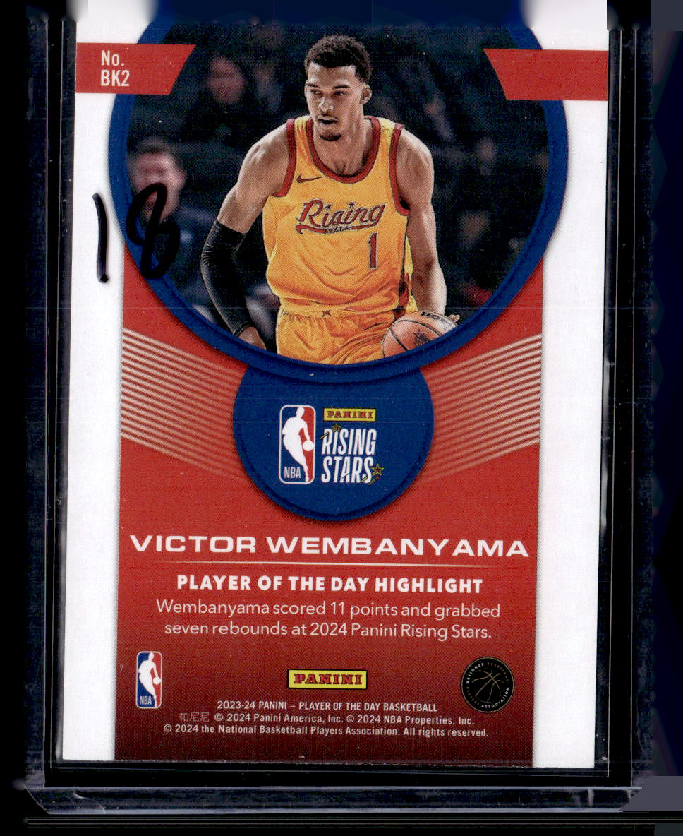 2023-24 Panini Player Of The Day Victor Wembanyama Rising Star