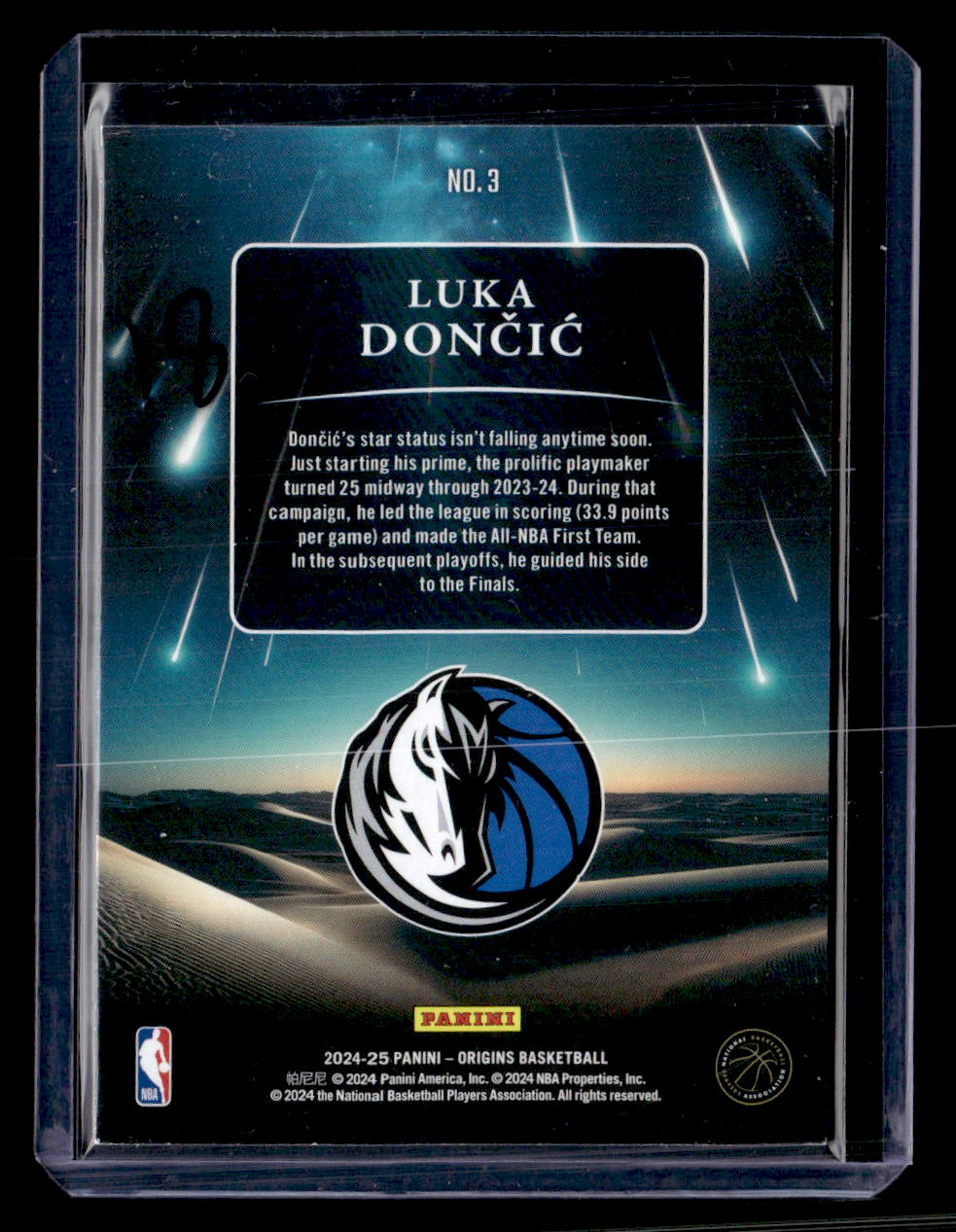 2024-25 Panini Origins Luka Doncic Meteor Shower /99