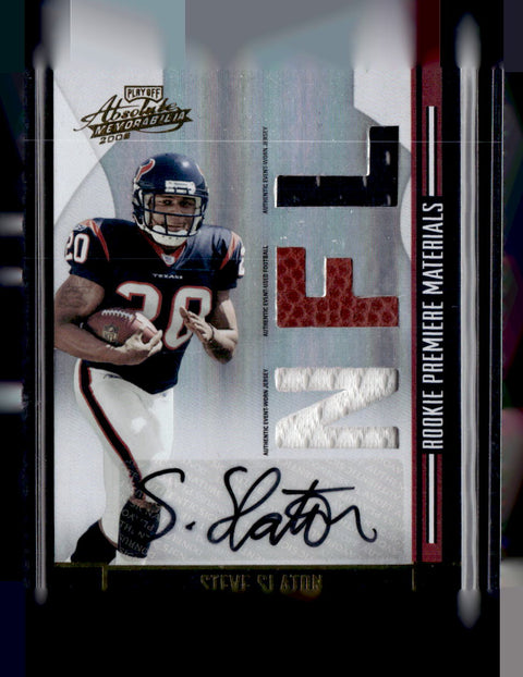 2008 Playoff Absolute Memorabilia #254 Steve Slaton #/299