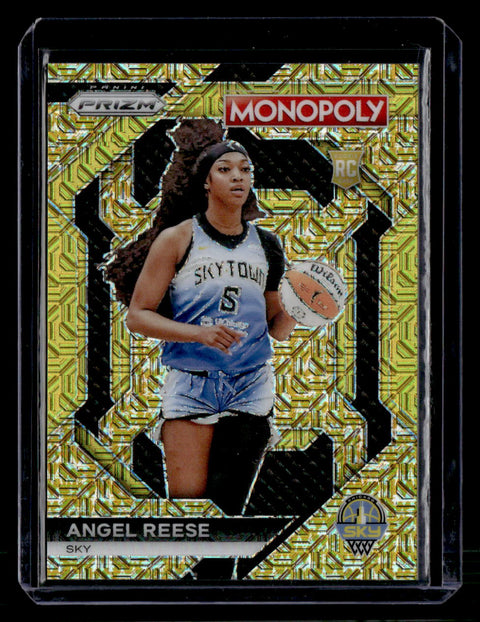 2024 Panini WNBA Monopoly Prizm Angel Reese Gold Mojo /500