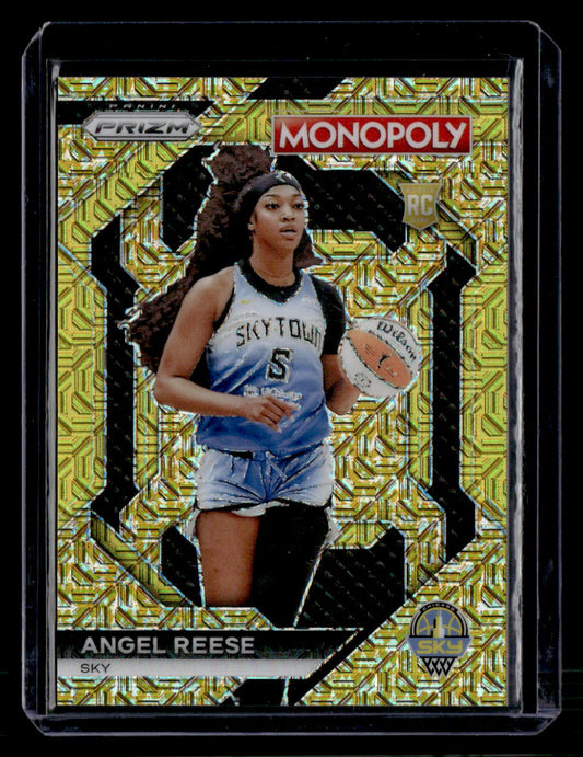 2024 Panini WNBA Monopoly Prizm Angel Reese Gold Mojo /500