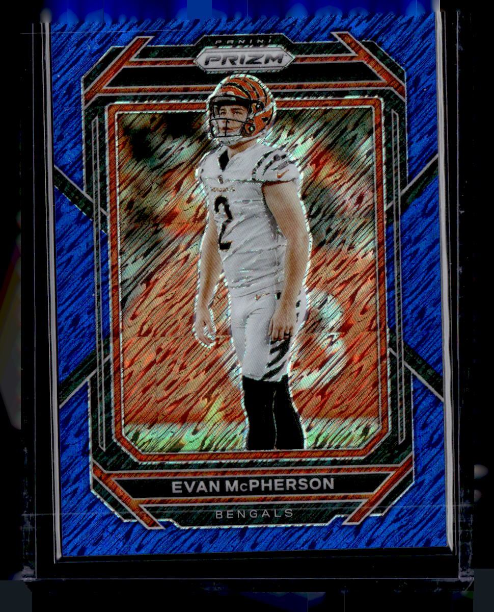 2022 Panini Prizm Evan McPherson Blue Shimmer /25