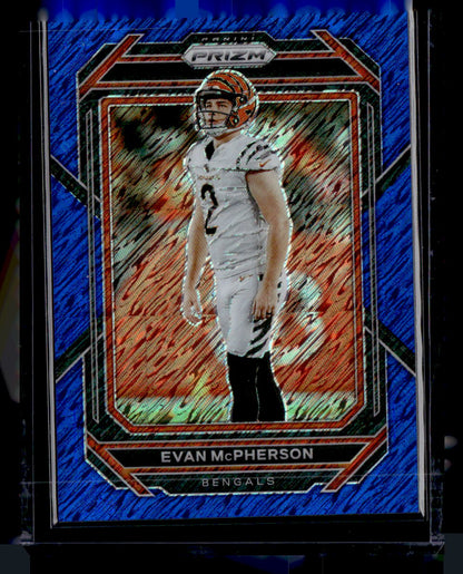 2022 Panini Prizm Evan McPherson Blue Shimmer /25