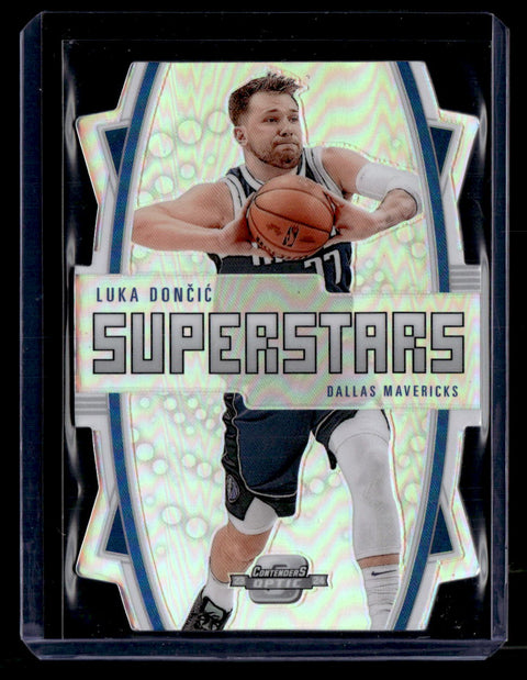 2023-24 Contenders Optic Luka Doncic Superstars Silver Die Cut