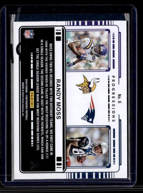 2024 Panini Photogenic Randy Moss Progressions /150