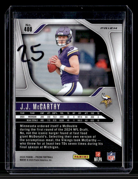 2024 Panini Prizm JJ McCarthy Red White Blue