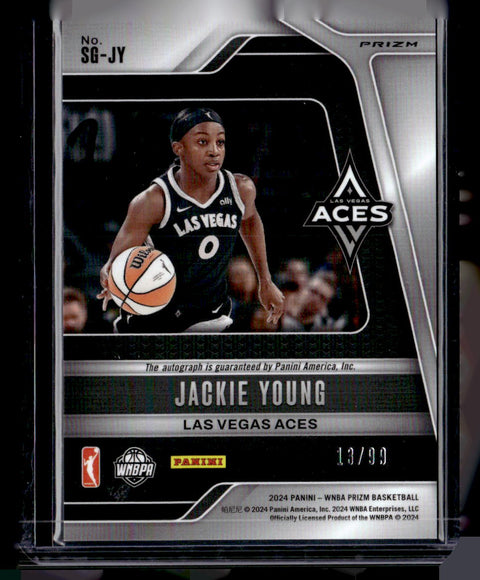 2024 Panini WNBA Prizm Jackie Young Red Auto /99