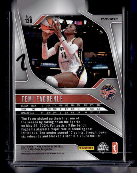 2024 Panini WNBA Prizm Temi Fagbenle Snakeskin