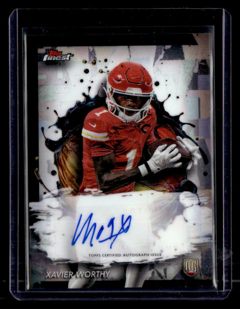 2024 Topps Finest Xavier Worthy Auto