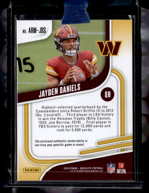 2024 Panini Absolute Jayden Daniels Rookie Material