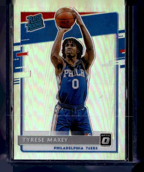 2020-21 Donruss Optic #171 Tyrese Maxey Silver