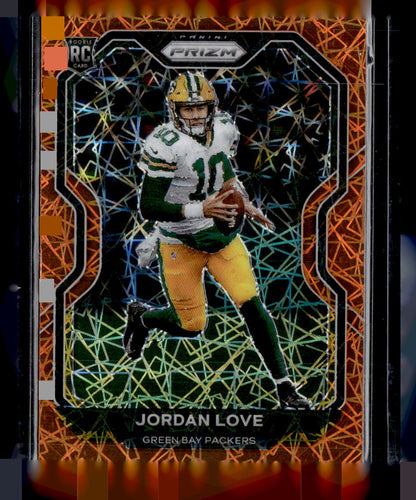 2020 Panini Prizm Jordan Love Orange Lazer