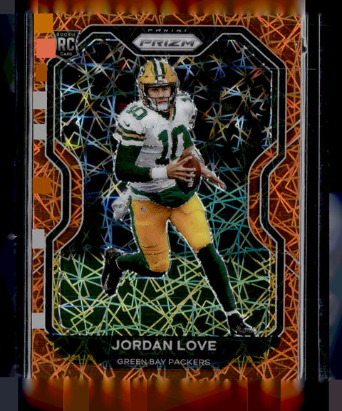 2020 Panini Prizm Jordan Love Orange Lazer