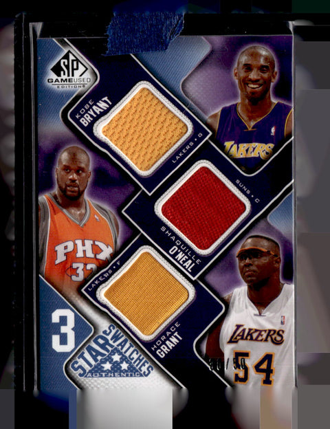 2009-10 SP Game Used Bryant / Grant / O'Neal 3 Star Swatches /299