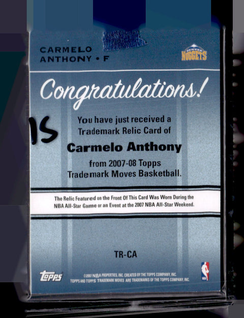 2007 Trademark Moves Carmelo Anthony In The Paint /199