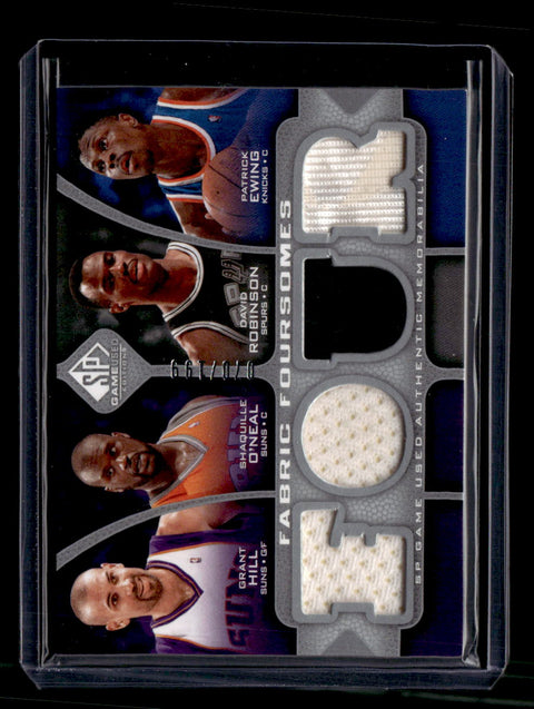 2009-10 Upper Deck SP Hill / O'Neal / Robinson / Ewing Fabric Foursome /199