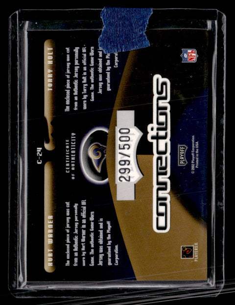 2002 Playoff Prestige Kurt Warner / Torry Holt Connections /500