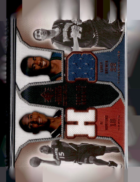 2007-08 SP Rookie Threads Al Horford / Acie Law Rookie Threads Dual Parallel /99