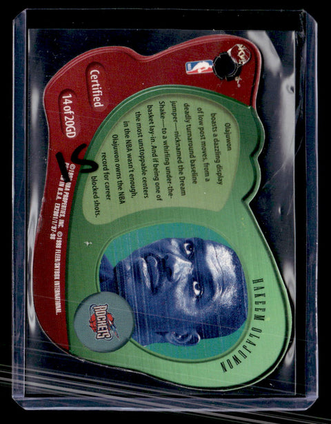 1998 Skybox E-X2001 Hakeem Olajuwon Gravity Denied