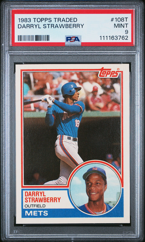 1983 Topps Traded #108T Darryl Strawberry PSA 9