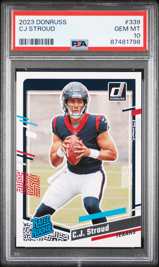 2023 Panini Donruss #339 Cj Stroud PSA 10