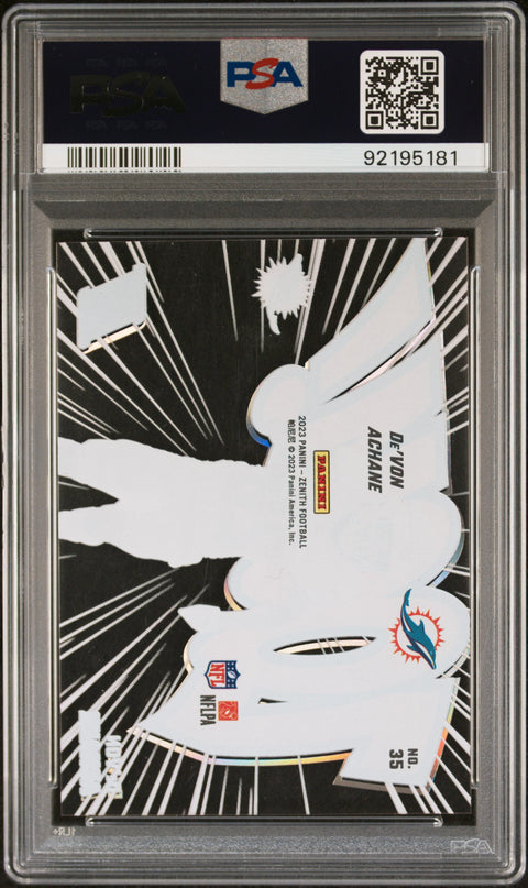 2023 Panini Zenith Zoom! #35 De'Von Achane PSA 10